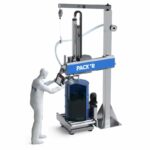 Semi Automatic Drum Filling Machine with operator