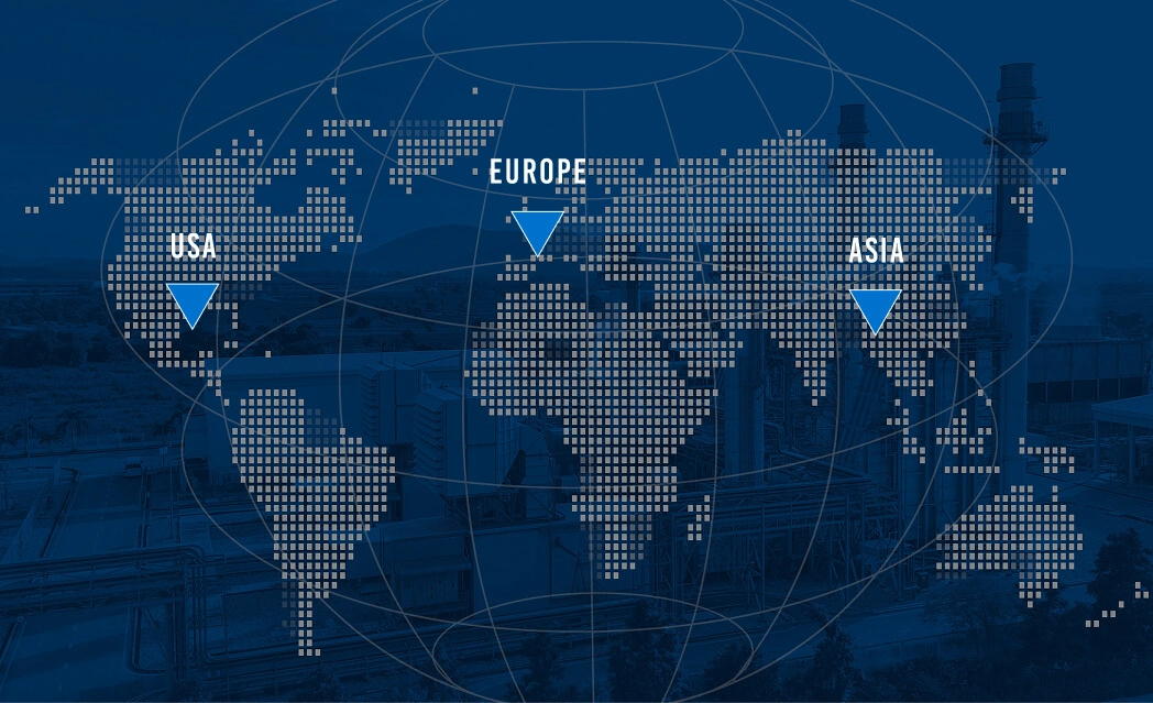 Visual graphic map of the planet