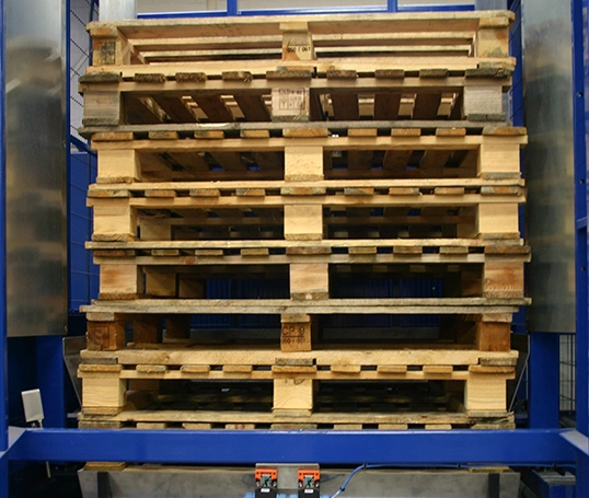 pallet magazine denester