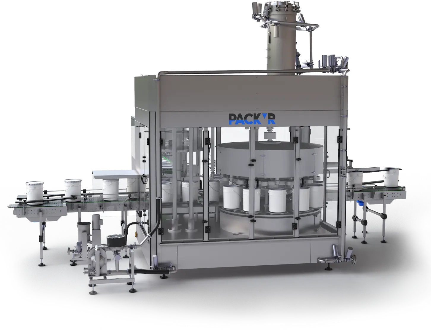 Rotary Pail Filler Capper