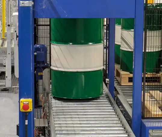 depalletizer dor drum filling