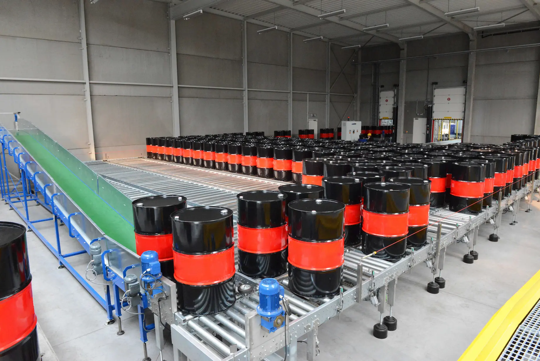 Infeed drum magazine