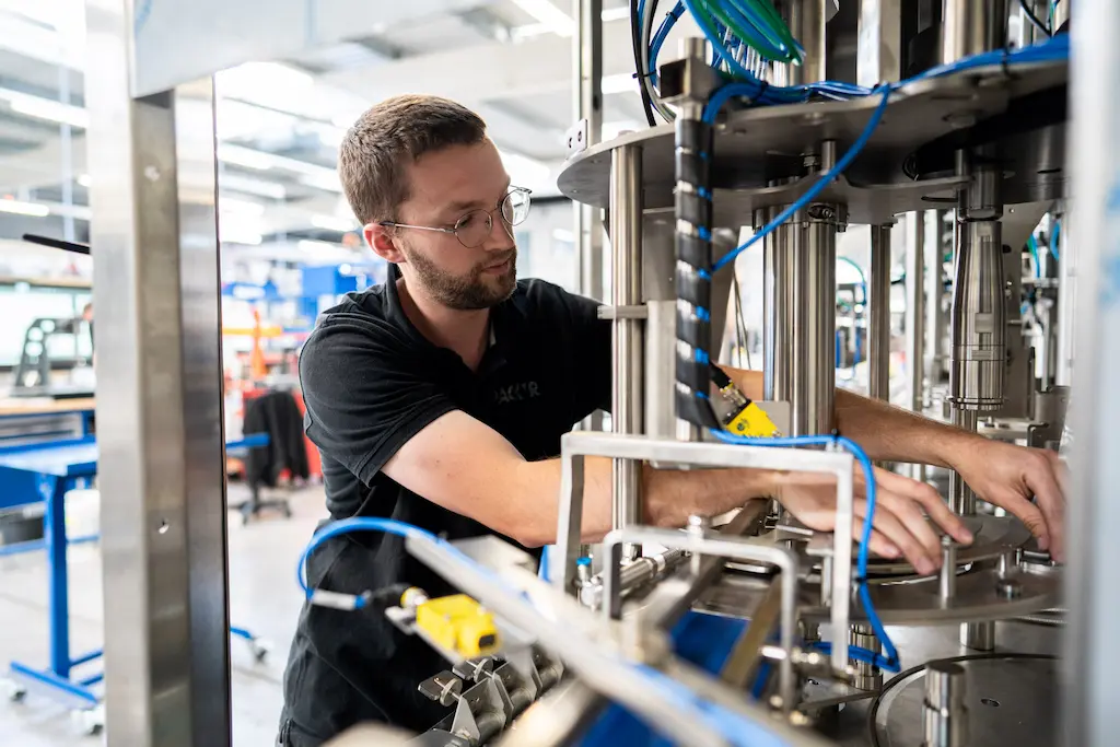 Maintenance PACK'R liquid filling machine